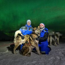 Hunting Northern Lights by Husky